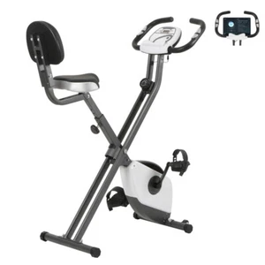 Folding Exercise Bike Foldable X-Bike w/ 8 Level Magnetic Resistance Fitness - Picture 1 of 7