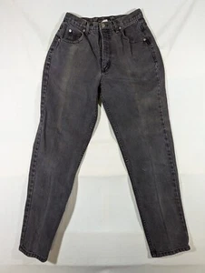 Pantalones de mezclilla vintage Guess by Georges Marciano para mujer 30 mamá tiro alto negros 100 % algodón - Imagen 1 de 11