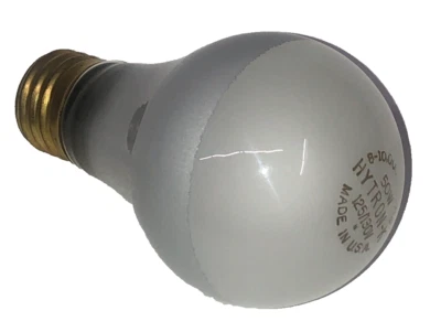 HYTRON KRYPTON 50A19/SILVER NECK, FROSTED BOWL  - 8-10,000 HOUR LIFE - Image 1 of 4