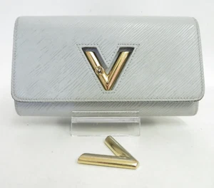 Authentic LOUIS VUITTON Twist Epi Denim Leather Bifold Long Wallet bag #39194 - Picture 1 of 23