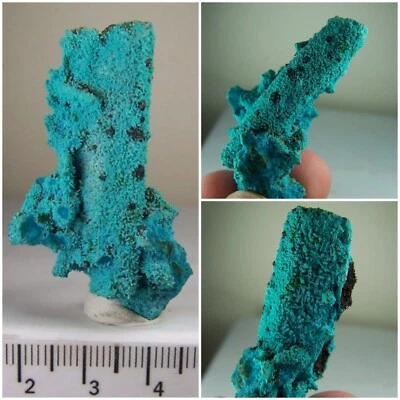 Doubly terminated CHRYSOCOLLA PSEUDOMORPH crystal from LUPATU MINE, Congo 2” - Image 1 of 4