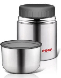 Reer 90430 Edelstahl Warmhaltebox für Nahrung mit Becher 350ml - Bild 1 von 3