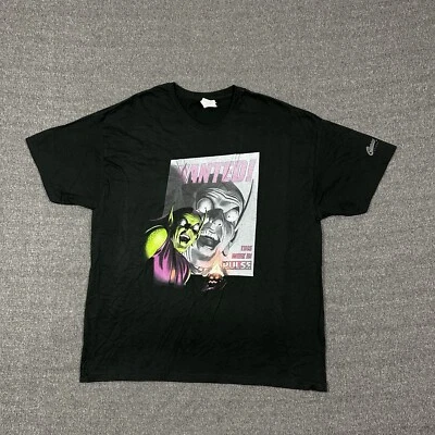 Camiseta De Colección Se Busca Duende Verde Talla XL Negra Marvel Años 90 Y2K Etiqueta Hanes NUEVA Foto 1 de 4