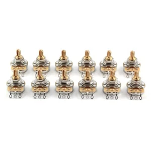 12x TAOT Custom CTS 500K Pot 3/8” Short Split Shaft Audio Taper 10% Tolerance - Picture 1 of 5