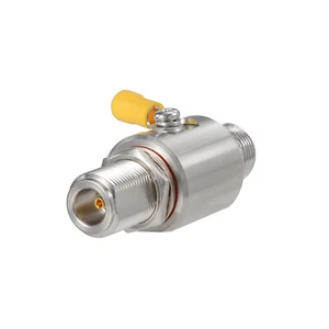 N Type Coaxial Lightning Arrestor N Female Socket Surge Protector Bulkhead  Jack - Picture 1 of 5