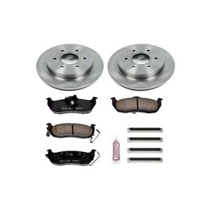 Powerstop KOE2445 Brake Discs And Pad Kit 2-Wheel Set Rear for Nissan TITAN QX56