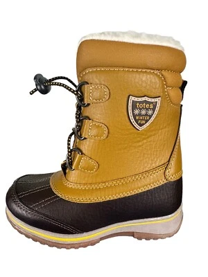 Totes Toddler Wheat Brown Insulated Flat Heel Winter Boots New Size 9M Neutral - Image 1 of 4