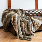 2022 Luxury Faux Fur Blanket Super Soft Winter Thickening Blanket Bedding Set