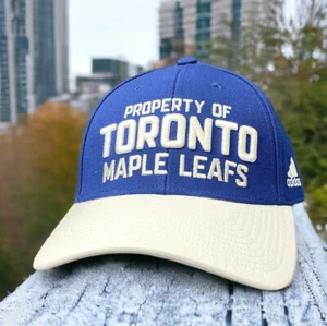 Toronto Maple Leafs Hat Blue White Raised Strap Back Adjustable NHL Cap NEW - Picture 1 of 6