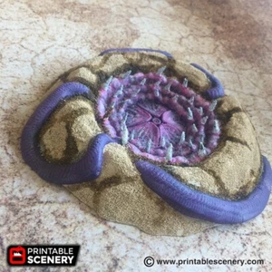 Terreno para juegos - Sand Worms (Sarlacc Pit) - Star Wars Legion W40K - Tamaño pequeño - Imagen 1 de 4