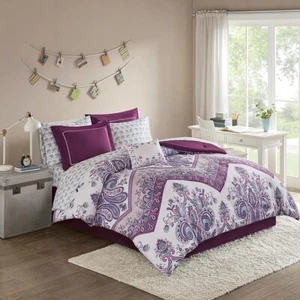Intelligent Design Tulay Boho 9 PC. FULL Comforter Set with Bed Sheets + Pillow - Picture 1 of 10