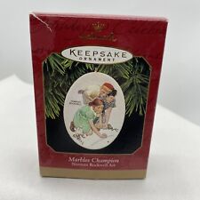 Hallmark Keepsake - Marbles Champion - Norman Rockwell - 1997  Vintage Christmas