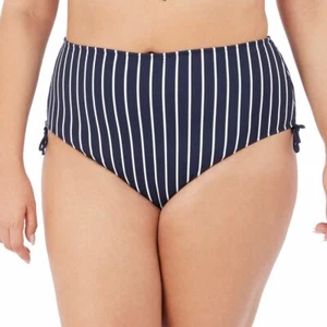 Elomi Plain Sailing Adjustable Bikini Brief/Bottoms Midnight Stripe 7277