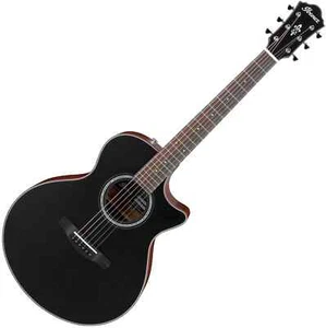 B-WARE Ibanez AE300FBJR-BOP Small Jumbo Gitarre Black Preamp Tonabnehmer Gigbag - Bild 1 von 12