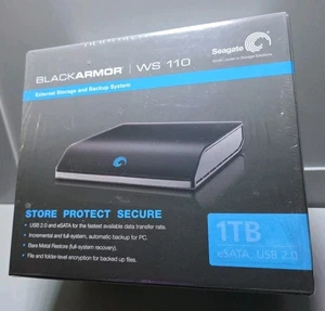 Disco duro Seagate BlackArmor 1 TB-WS 110 almacenamiento externo/respaldo (ST310005BWA1E2-RK) - Imagen 1 de 7