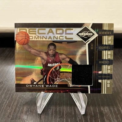 Tarjeta de parche Leaf Limited 20 Dwayne Wade Decade Dominance 2010/99 Foto 1 de 2