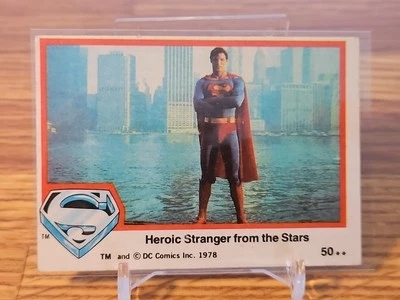 Vintage 1978 Topps  Superman Heroic Stranger from the Stars Card-50 - Image 1 of 2