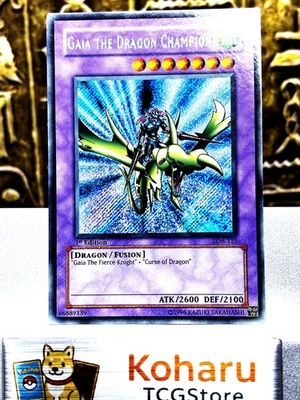 Yugioh Gaia the Dragon Champion LOB-125 The Legend of Blue Eyes 1st 2002 -NM - Image 1 of 4