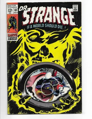 Cómics de Marvel de Doctor Strange 181 1969 en muy buen estado/f 5,0 Eternity Clea Nightmare Wong Foto 1 de 2