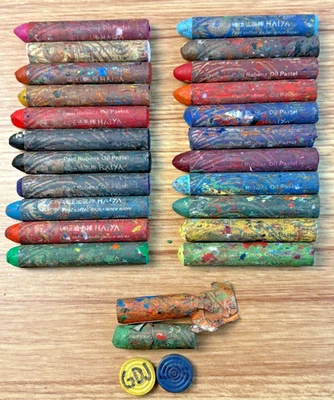 Paul Rubens and PANDA Brand Oil Pastels, Loose, 37Ct - GDJ-P-815 - Image 1 of 4