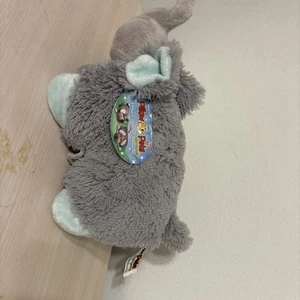 Pillow Pets Pee Wees 11" Nutty Elephant Gray & Blue Plush 2011 NWT - Picture 1 of 11