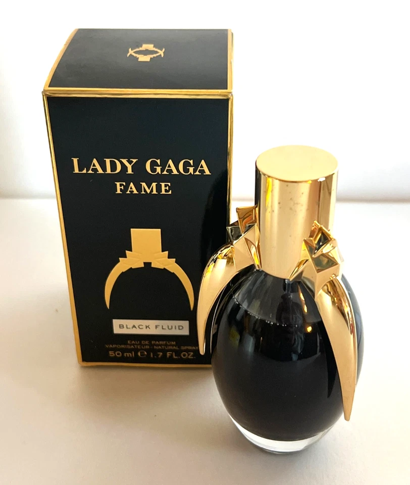 Lady Gaga Fame Black Fluid Eau de Parfum 50 ml 1,7 OZ eau de parfum spray con caja raro Foto 1 de 4