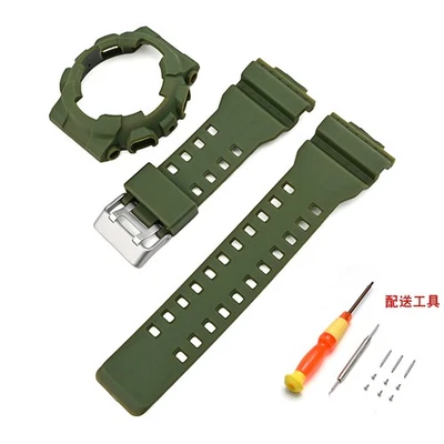 For Casio GA110 GD100 GAX100 GLS100 Series Resin Watch Case Strap Set With Tools - Image 1 of 4
