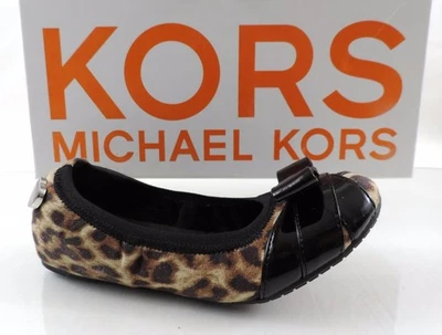 Korks By Michael Kors Girls Paola Bow Ballet Flats Cheetah Leopard Size 13 Child - Image 1 of 4