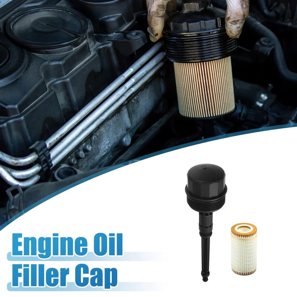 Engine Oil Filter with Housing Cap A1121800710 for Mercedes-Benz C240 C280 C320 - Image 1 of 4