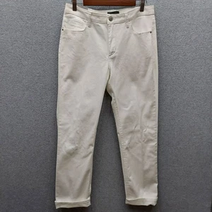 Pantalones de mezclilla Lee Platinum Label para mujer calce clásico pierna recta talla 12M algodón blanco y - Imagen 1 de 12
