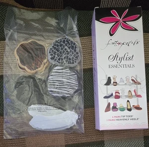 NEW Foot Petals Stylist Essentials Set 9 Pairs - Tip Toes (6) Heavenly Heelz (3) - Picture 1 of 12