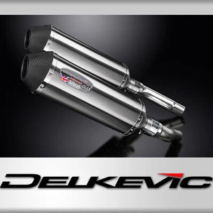 Triumph Street Triple R 675 2007-12 13.5" X-Oval Stainless Exhaust Muffler Kit - Picture 1 of 5