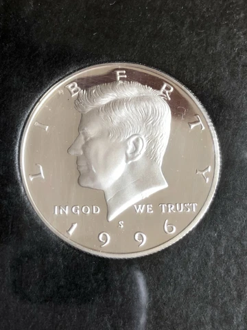 1996 S SILVER GEM PROOF KENNEDY HALF DOLLAR. THIS IS REALLY NICE! HIGH GRADE! Cover