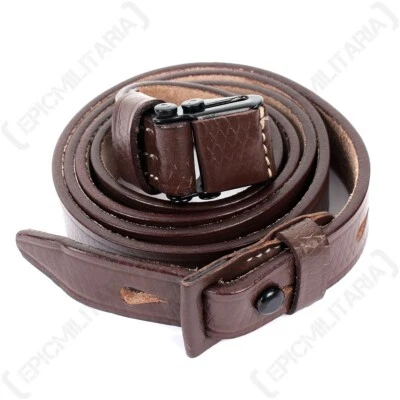 WW2 German K98 Mauser Rifle Sling-Quality Reproduction -Hand Stitched Leather
