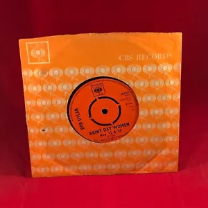 BOB DYLAN Rainy Day Women Nos. 12 & 35 1966 UK 7" vinyl single CBS 45 original - Picture 1 of 2