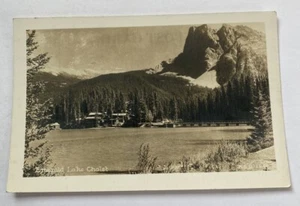 Vintage RPPC Postcard ~ Emerald Lake Chalet Photo ~ British Columbia BC Canada - Picture 1 of 2