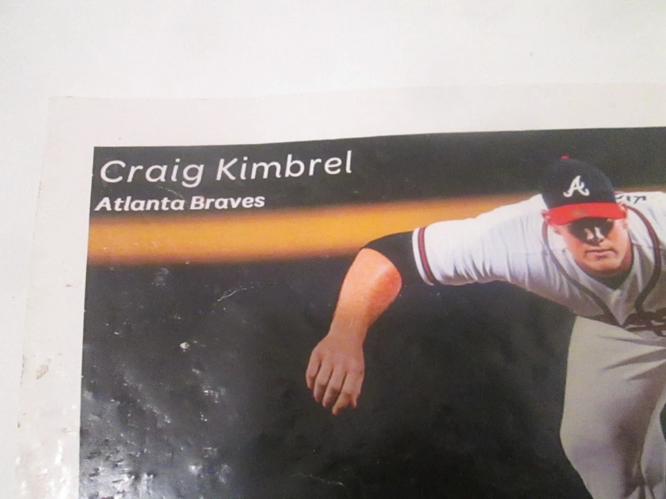 MLB Craig Kimbrel Atlanta Braves Pitcher Autographed 8"x10" Card Dotted Cond. - Image 1 of 4