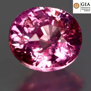 Zaffiro rosa naturale non riscaldato certificato GIA 1,04 ct taglio ovale (6 x 6 mm) Sri Lanka - Foto 1 di 3