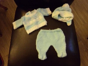 CABBAGE PATCH KIDS bean bottom baby KNIT TEAL - Picture 1 of 2