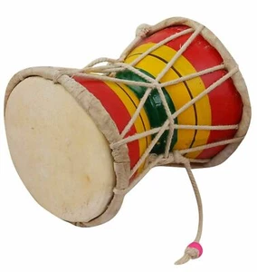 Handmade Indian Kids Baby Musical Instrument Dabru US - Bild 1 von 2