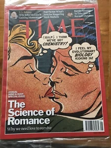 TIme Magazine 2008 Pop Art Science Of Romance Comic Cover No Label NEW SEALED - Picture 1 of 1