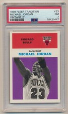 1998-99 Fleer Tradition Vintage '61 Michael Jordan #23 PSA 7 HOF BULLS
