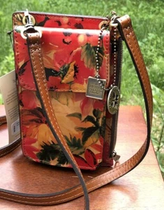 Bandolera de teléfono Patricia Nash Chiavella resorte múltiple nueva - Imagen 1 de 13