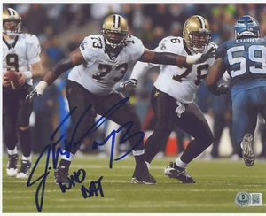 Foto firmata Jahari Evans 8x10 BAS Beckett COA New Orleans Saints - Foto 1 di 1