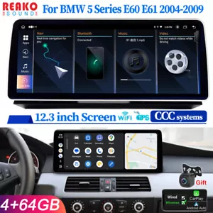 12.3'' For BMW 5 Series E60 E61 04-09 CCC Car Radio Stereo Android Carplay GPS - Bild 1 von 19