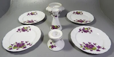 Winterling Marktleuthen 4 Kuchenteller Ø:19cm + 3 weitere Artikel mit Silberrand - Bild 1 von 4