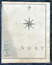 1794 John Cary Antique Map Section # 69 NE England South Shields, Tyne and Wear