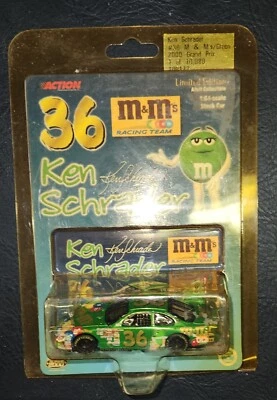 2000 Action NASCAR Ken Schrader 36 M&M Green 1/64 Grand Prix 1 of 10080 - Image 1 of 4