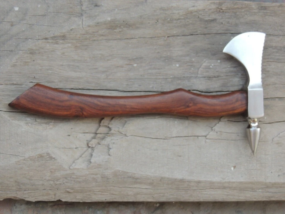  Hand Forged Viking Style Tomahawk Axe with Spike - Image 1 of 4