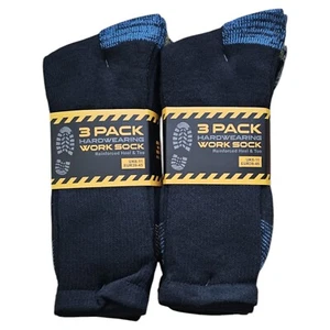 6, 12 piezas calcetines de trabajo gruesos para hombre suela acolchada ropa de trabajo resistente calcetín Reino Unido 6-11 - Imagen 1 de 3